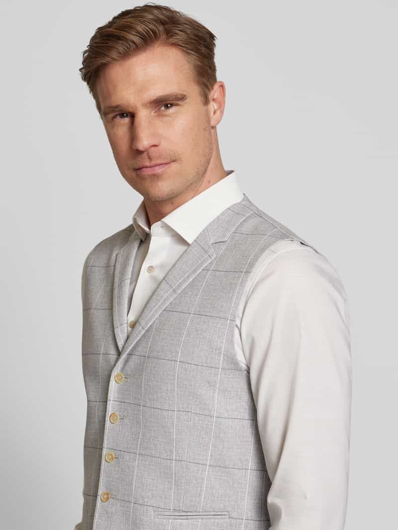 ATELIER TORINO Gilet met paspelzakken