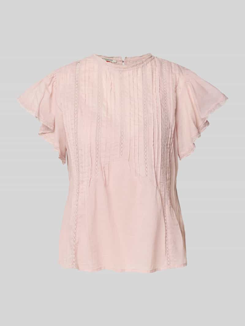 Scotch & Soda Regular fit blouse van puur katoen met ajourpatroon