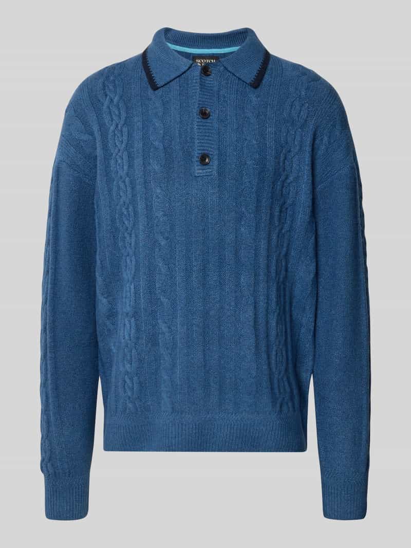 Scotch & Soda Regular fit gebreide pullover met wol