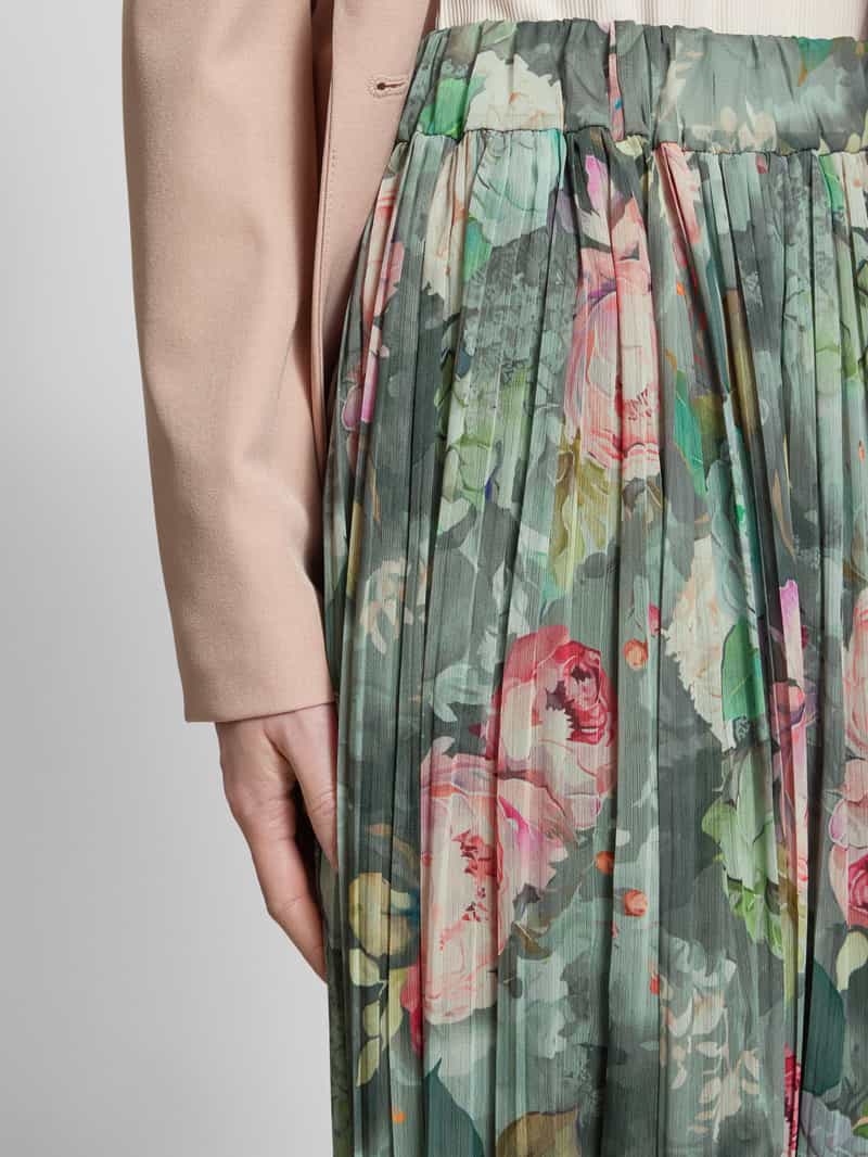 ZABAIONE Midirok met plissévouwen