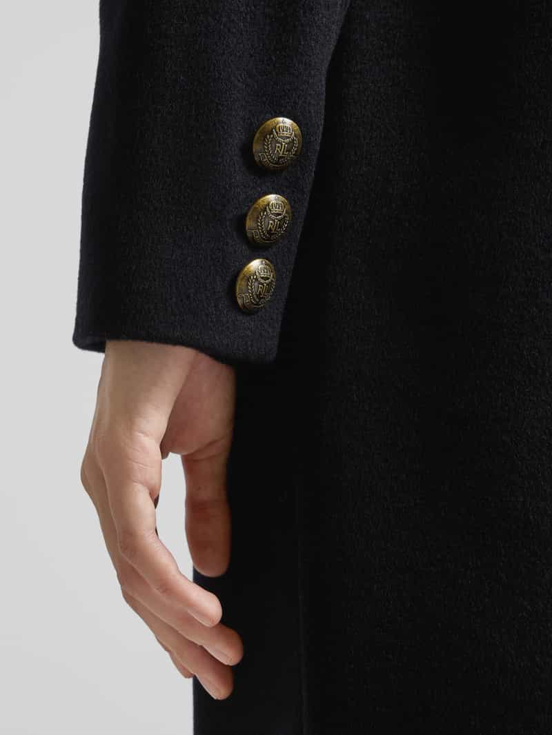 Lauren Ralph Lauren Lange jas met labelstitching en reverskraag