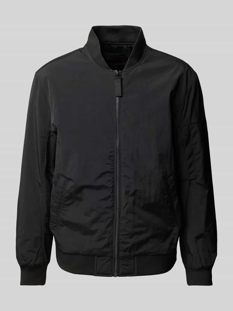 Tom Tailor Denim Regular fit bomberjack met drukknoopzakken