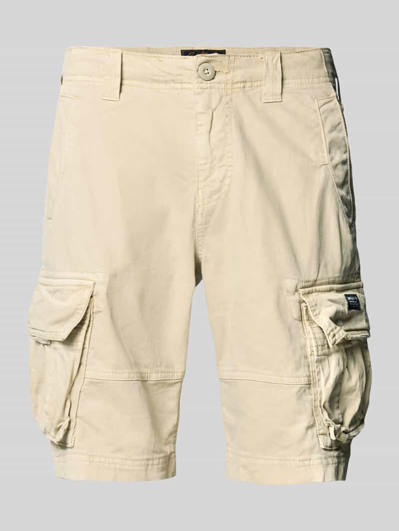 Superdry Korte cargobroek met labeldetail