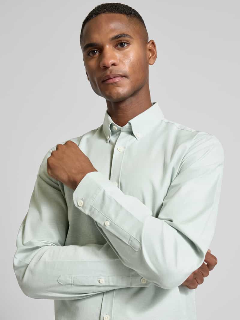 lindbergh Slim fit vrijetijdsoverhemd met knoopsluiting model 'Oxford'
