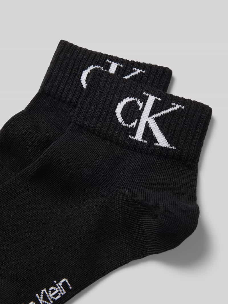 Calvin Klein Jeans Sokken met labelprint in een set van 2 paar