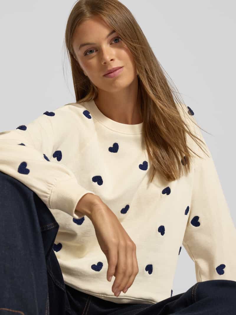 Ichi Sweatshirt met ribboorden model 'KASURA'