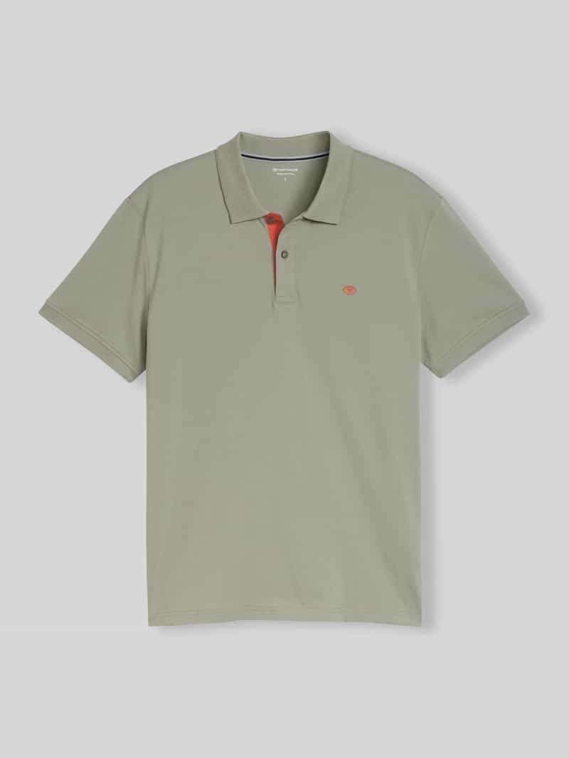Tom Tailor Regular Fit Poloshirt aus reiner Baumwolle in Mittelgrau, Größe L 2016319L