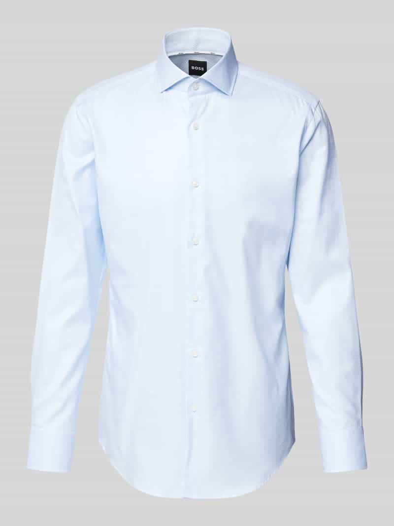 Boss Slim fit zakelijk overhemd met haaikraag model 'Hank'