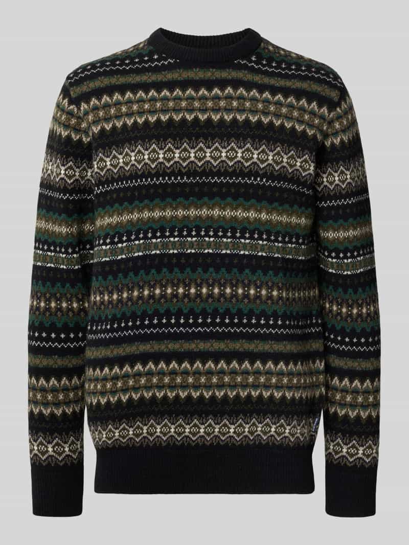 Barbour Regular fit gebreide pullover van zuivere wol model 'ISLE CREW'