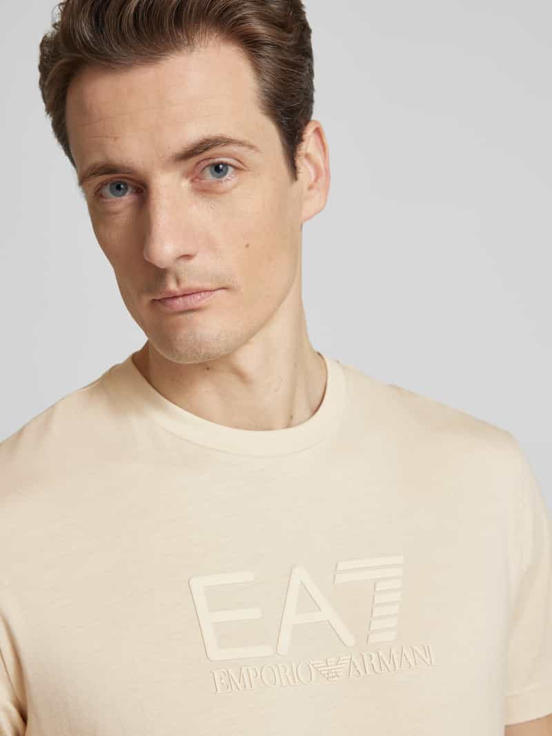EA7 Emporio Armani T-shirt met labelprint