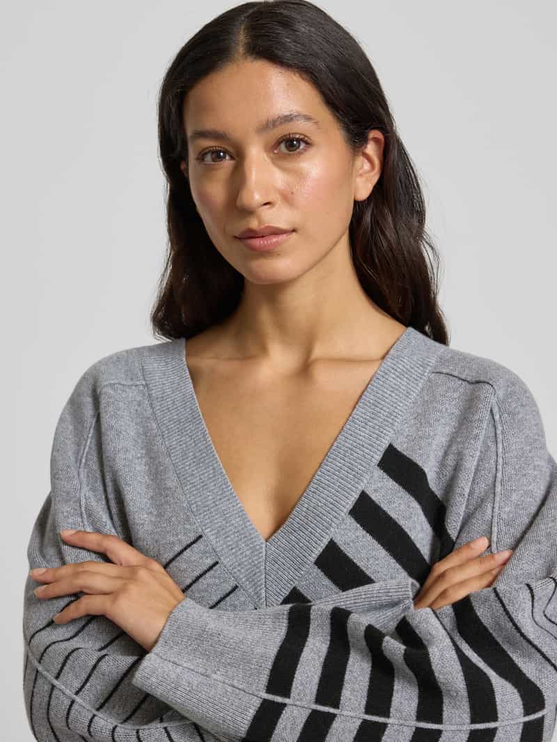 Boss Relaxed fit gebreide pullover van een mix van scheerwol en kasjmier model 'FUTALI'