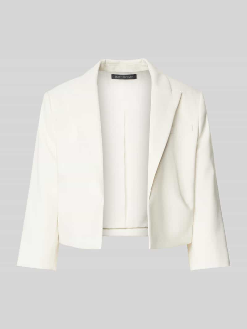 Betty Barclay Korte blazer met paspelzak op de borst