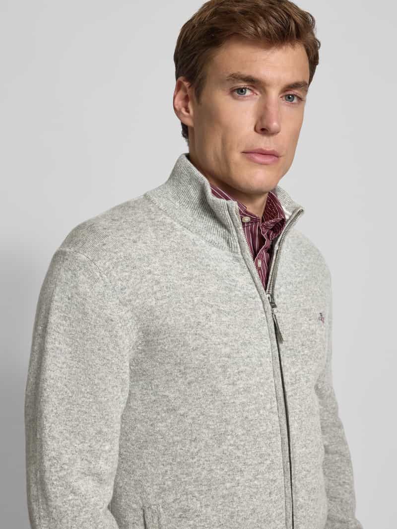 Gant Gebreid jack met ritssluiting