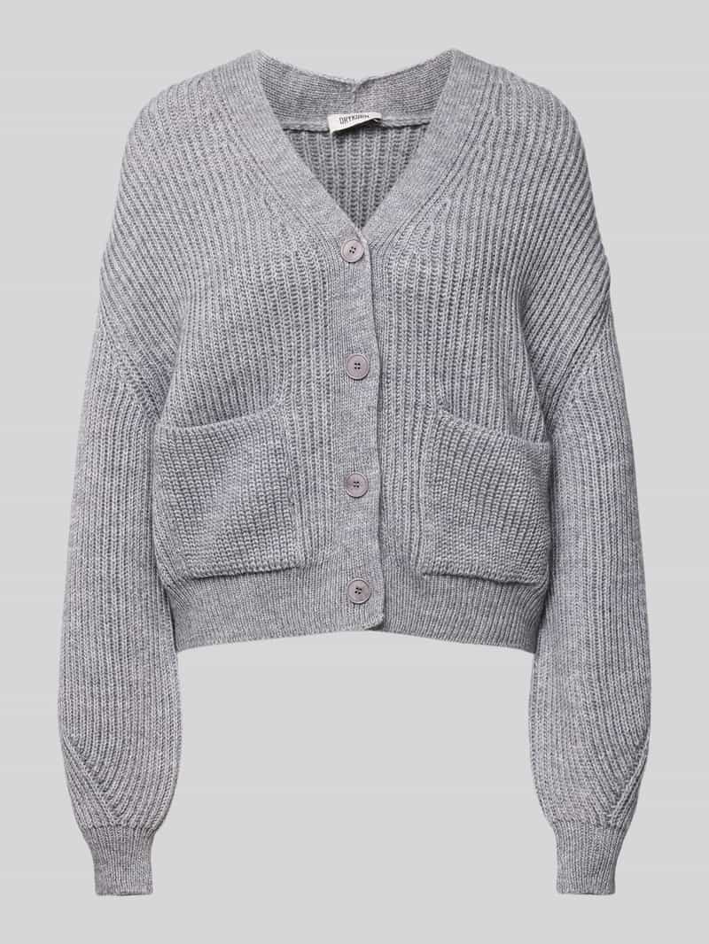 drykorn Oversized gebreid jack met knoopsluiting