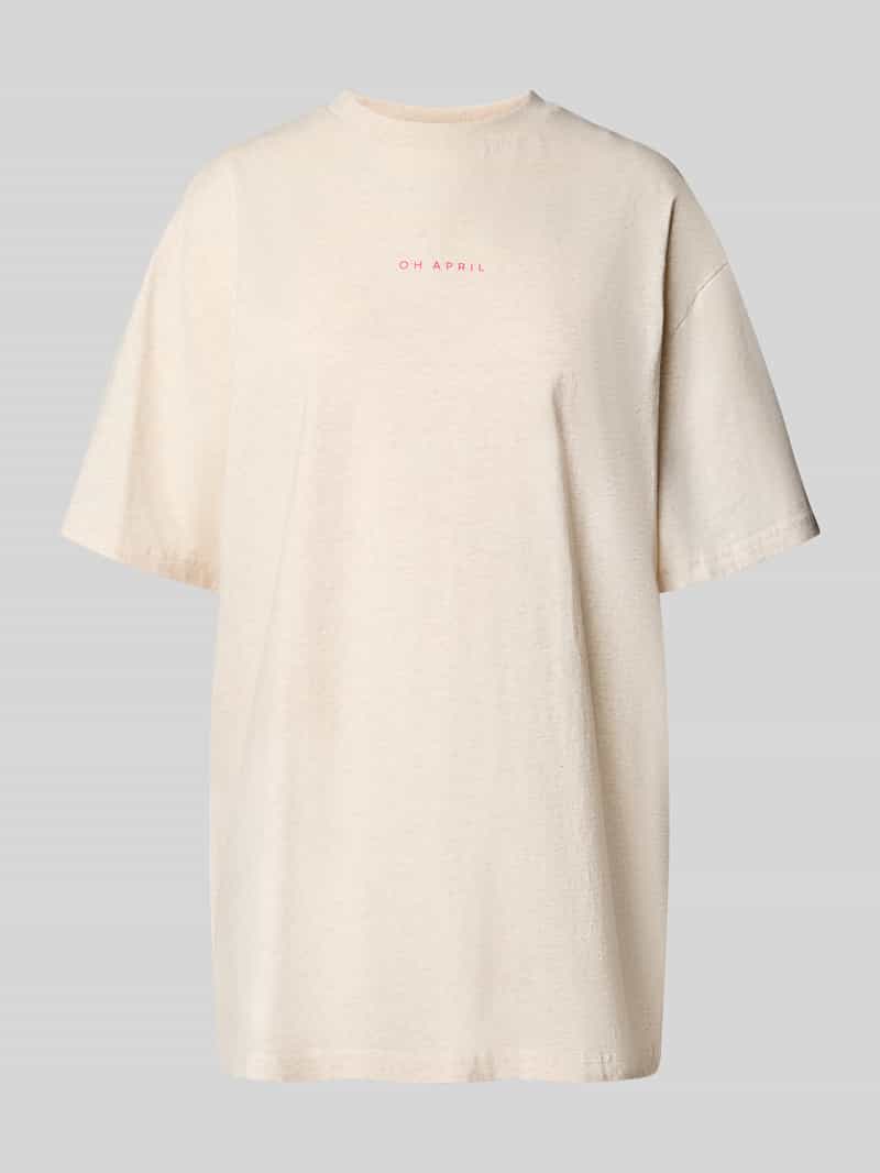OH APRIL Oversized T-shirt met labelprint