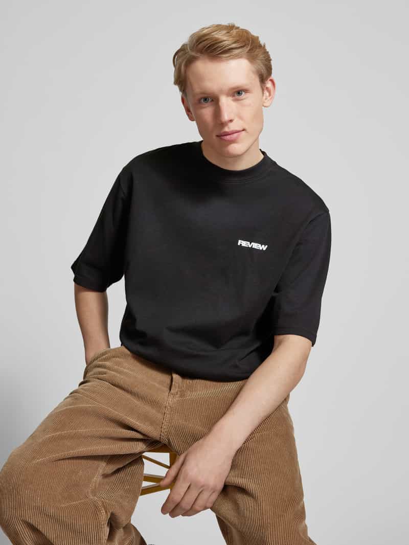 REVIEW T-shirt met labelprint