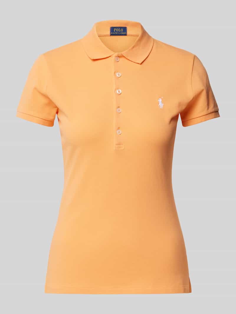 Polo Ralph Lauren Poloshirt van puur katoen met labelstitching model 'JULIE'