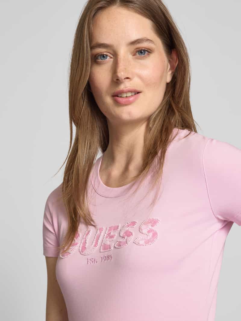 Guess T-shirt met labeldetail