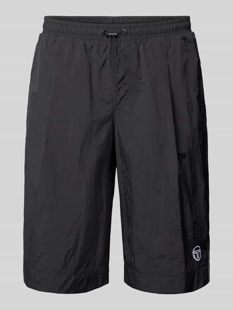 Sergio Tacchini Regular fit korte broek met bandplooien model 'ISPICA'