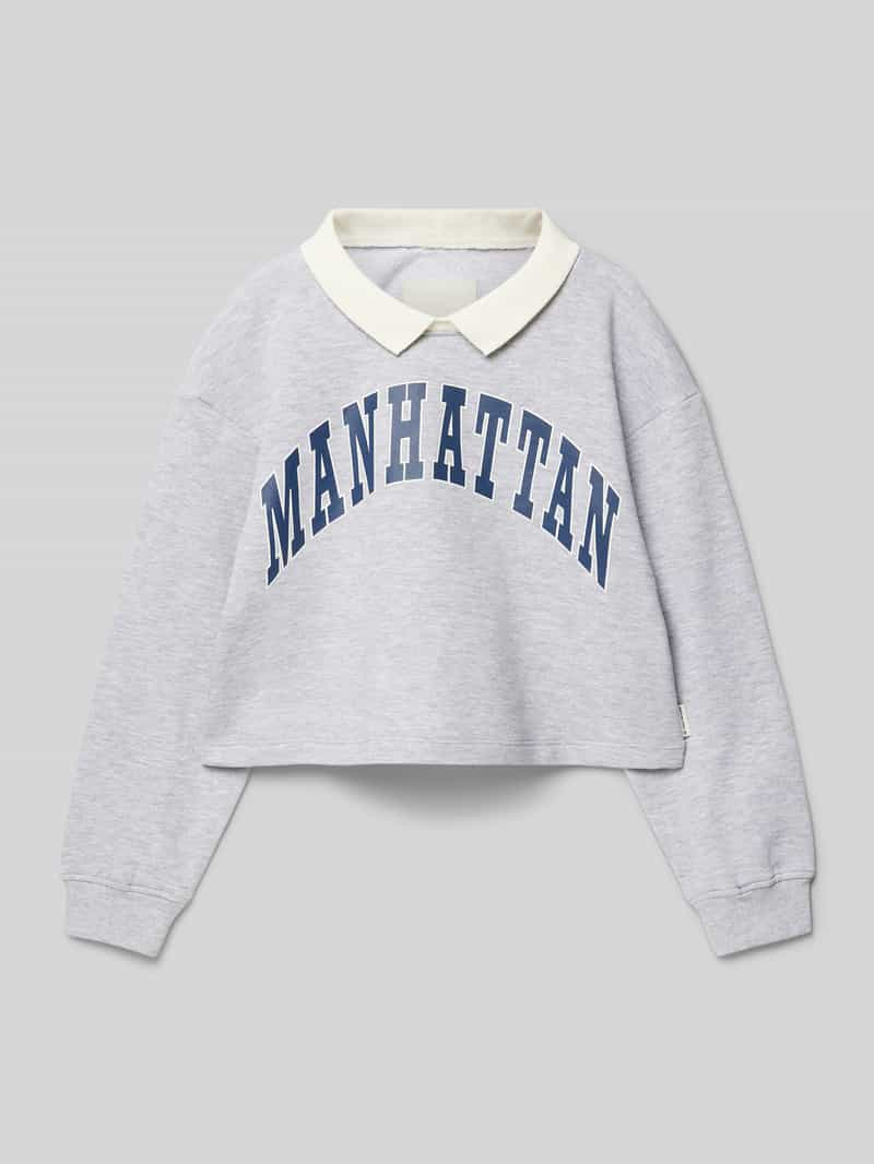 Tom Tailor Sweatshirt met contrasterende kraag