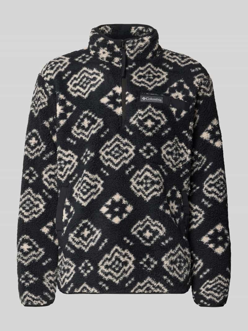Columbia Regular Fit Pullover mit Logo-Patch in Black, Größe S 2100061S