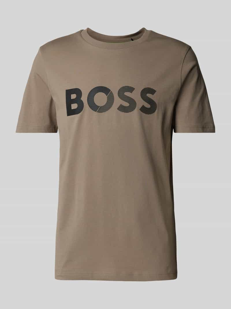 BOSS Green T-shirt met labelprint