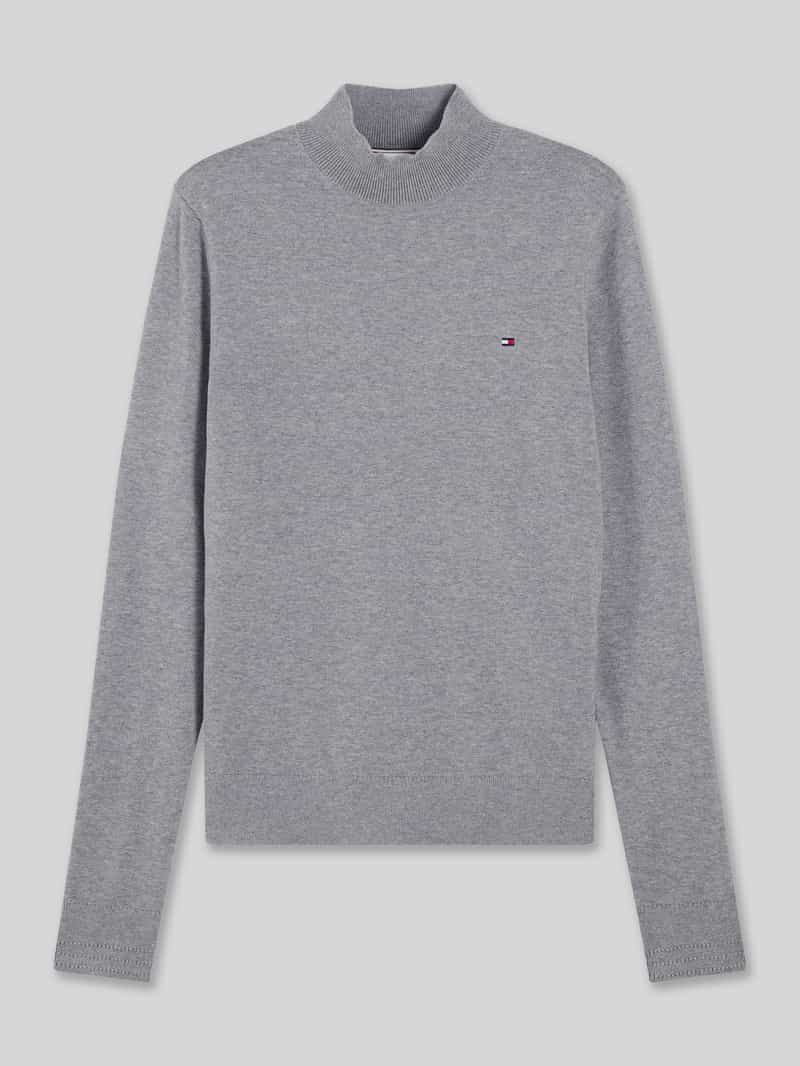 Tommy Hilfiger Slim fit shirt met lange mouwen met mockneck