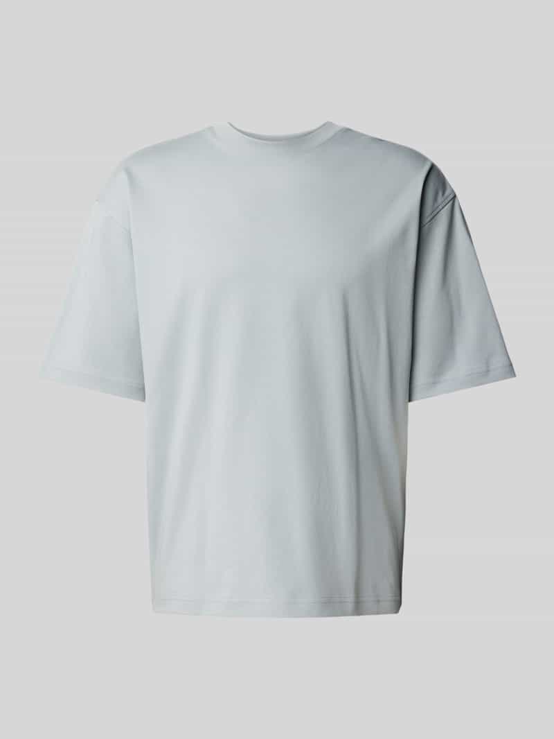 JAKE*S STUDIO MEN T-shirt met geribde ronde hals