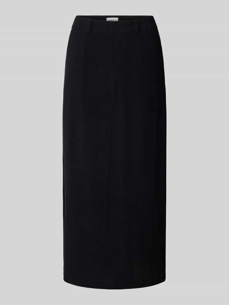 Object Midirok van viscose in effen design model 'Sanne'