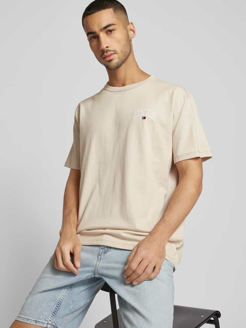 Tommy Jeans T-shirt met labelstitching