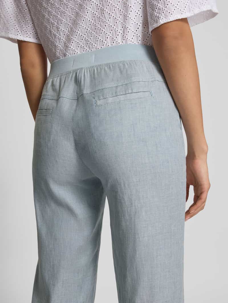 Raphaela By Brax Flared stoffen broek met elastische band model 'Pam'