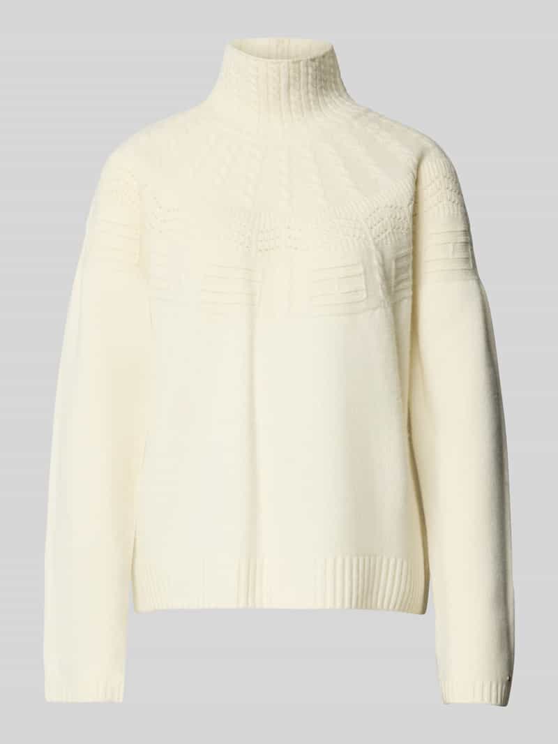 Tommy Hilfiger Relaxed fit coltrui van zuivere wol