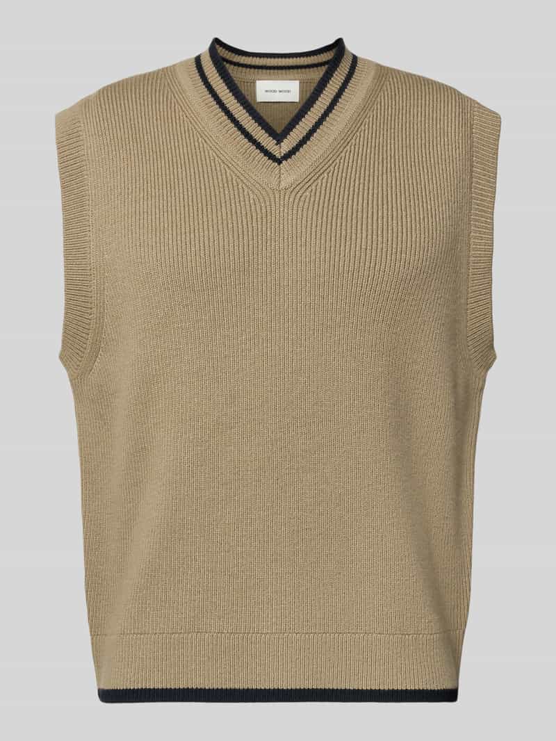 Wood Wollen spencer met V-hals model 'COBEK'
