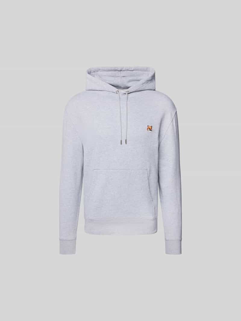 hoodie met labelstitching