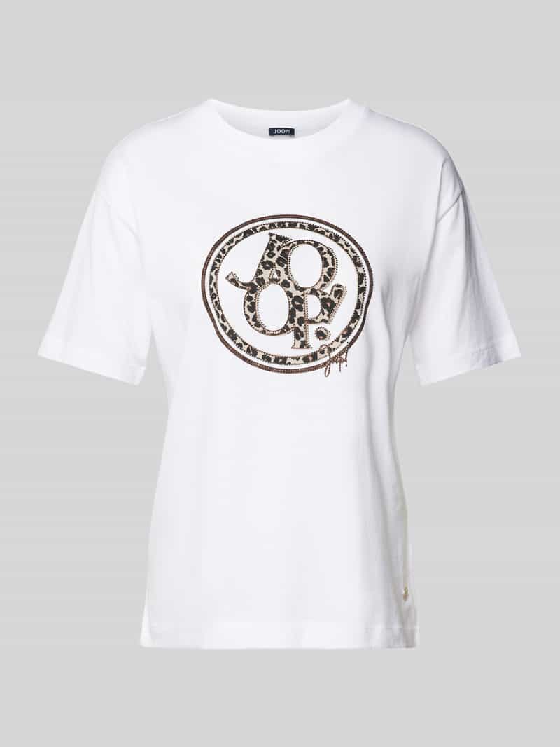 Joop! T-shirt met labelprint