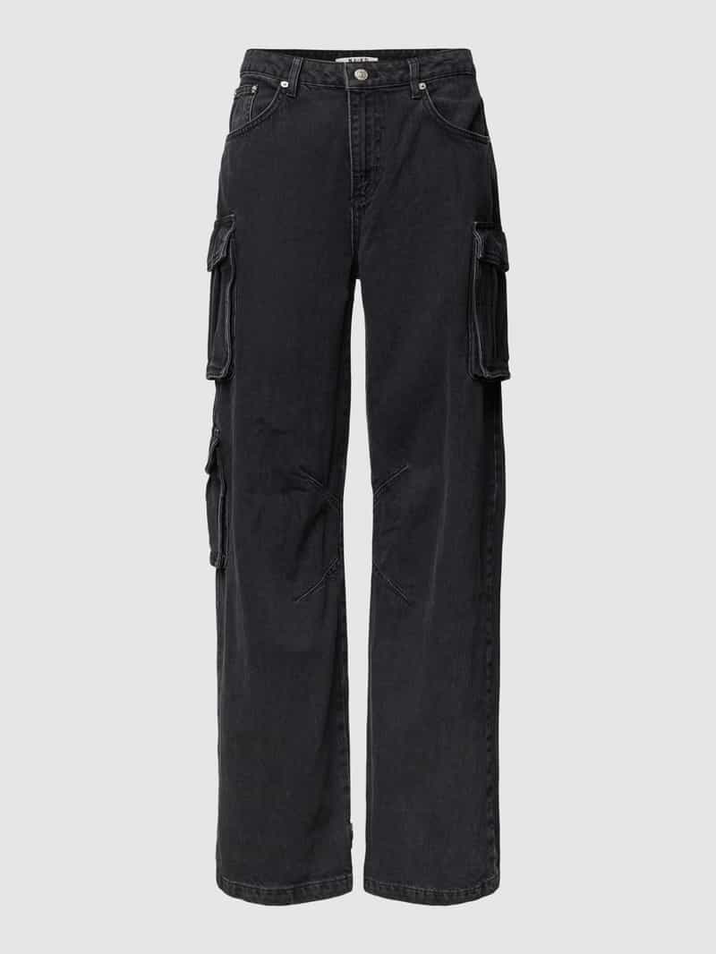 NA-KD Cargobroek met trensjes met knoop