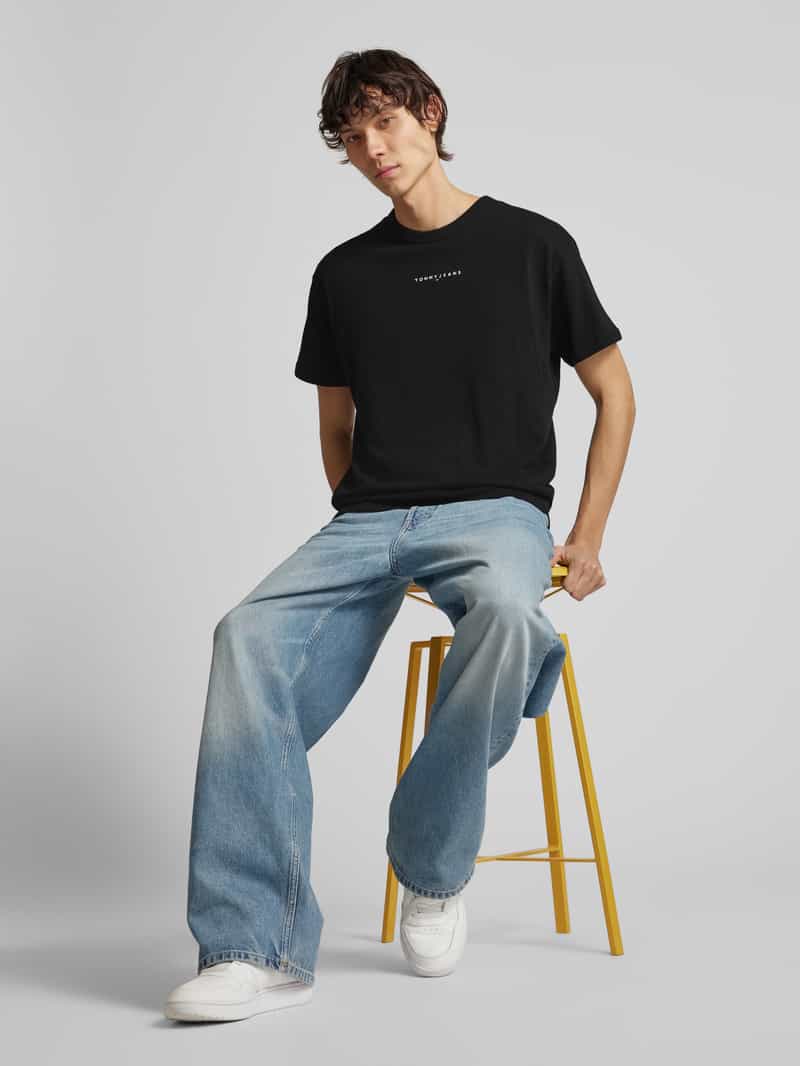 Tommy Jeans T-shirt met labelstitching