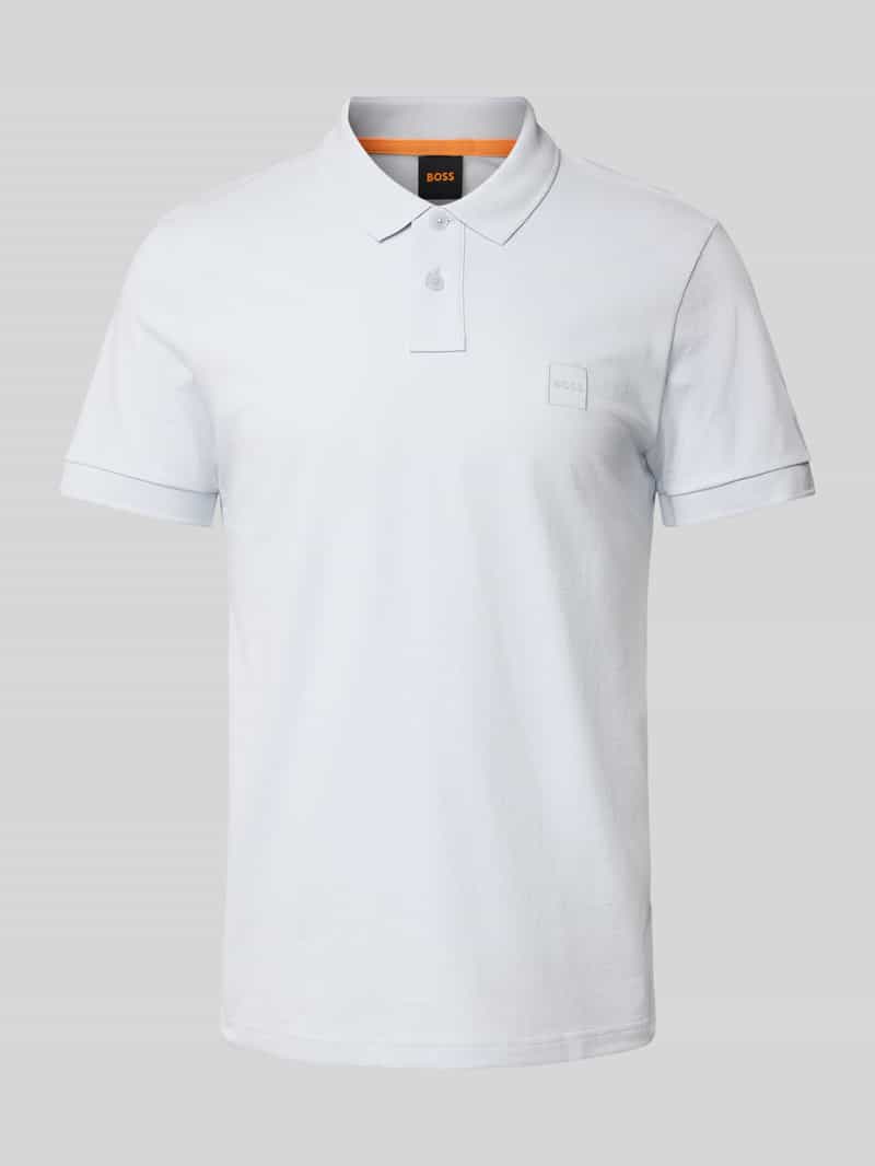 Boss Orange Slim fit poloshirt van katoenmix