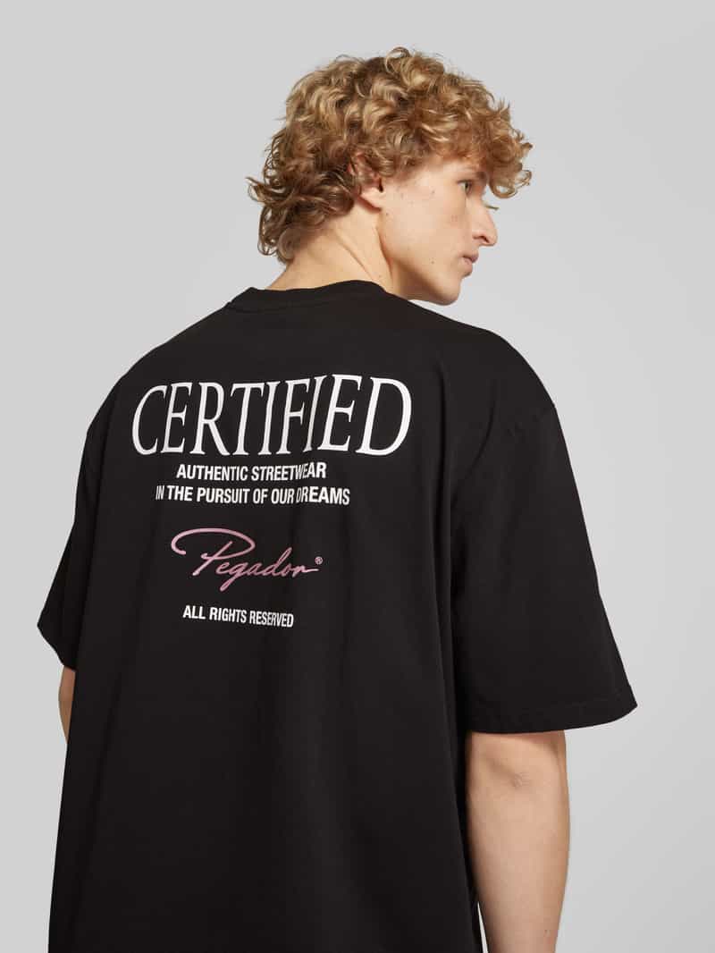 Pegador Oversized T-shirt met labelprint model 'CARILLO'