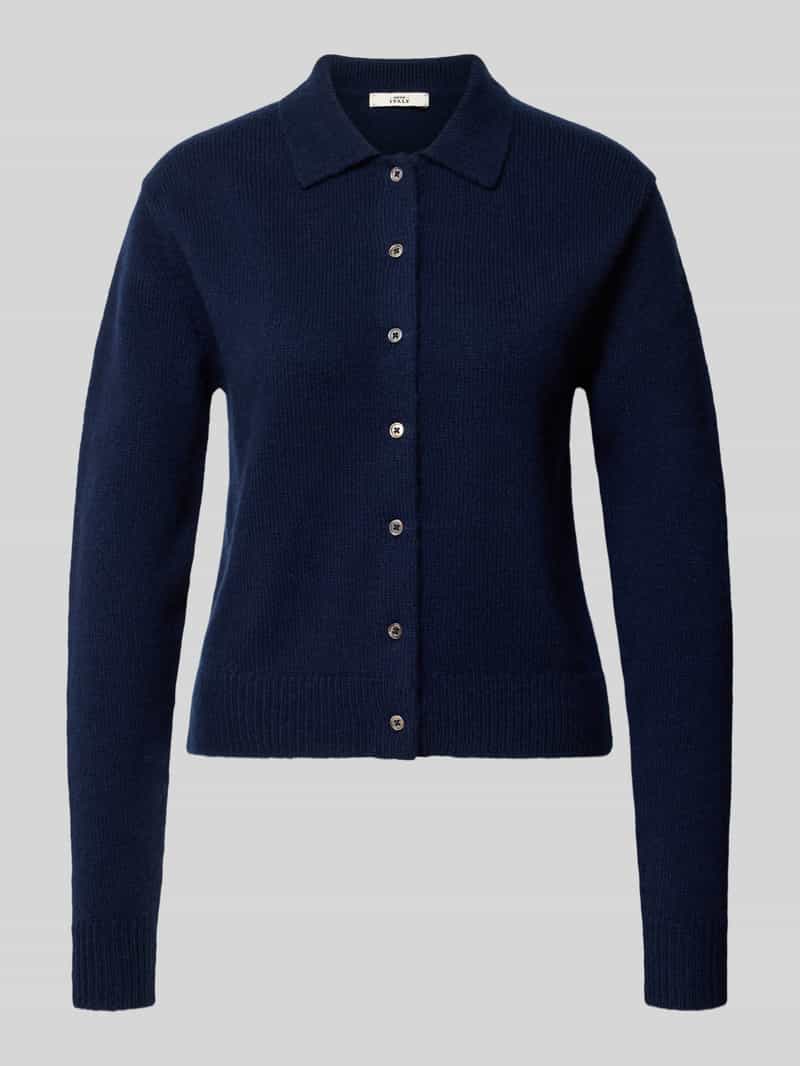 Vest van kasjmiermix met lamswolaandeel model 'Gina'