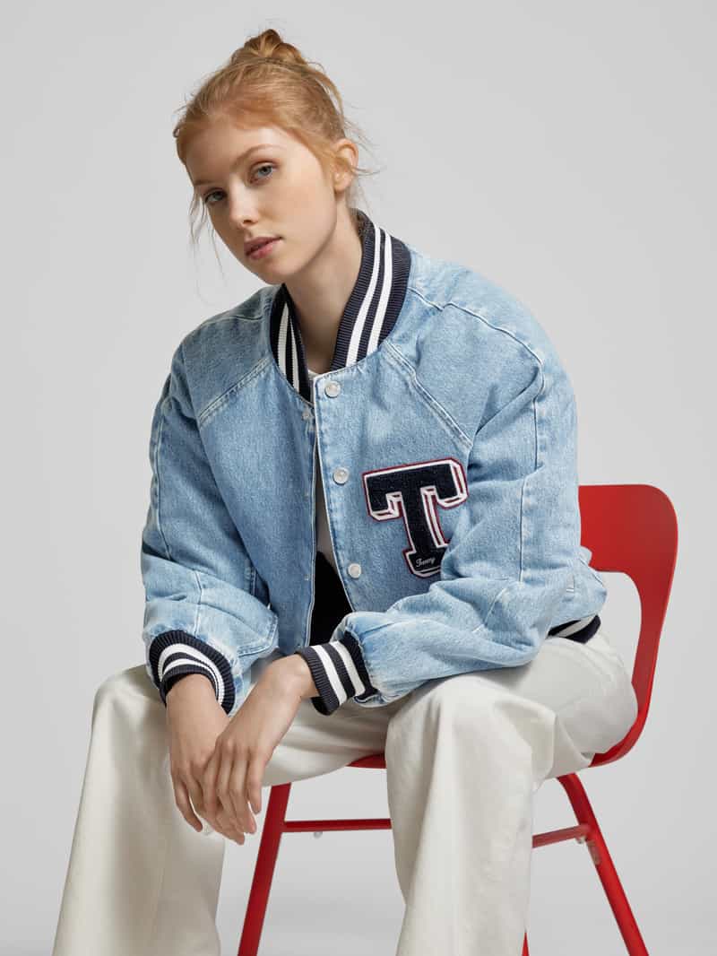 Tommy Jeans Jeansjack met ribboorden