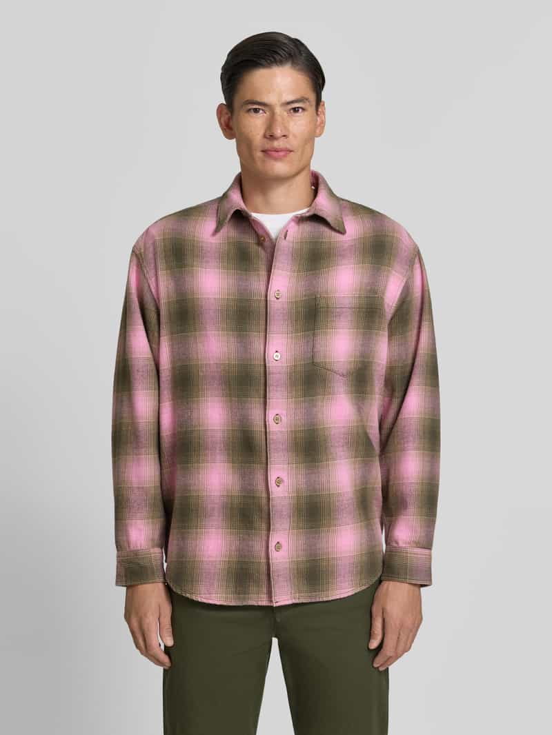 Wood Regular fit vrijetijdsoverhemd van katoen model 'Carter'