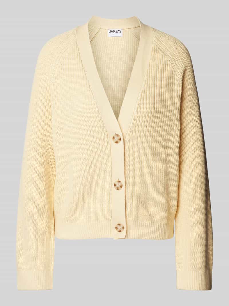 Jake*s Casual Gebreid jack met V-hals