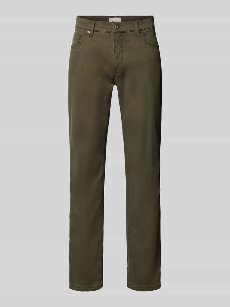 BRAX Regular fit wijde broek van mix van katoen en lyocell