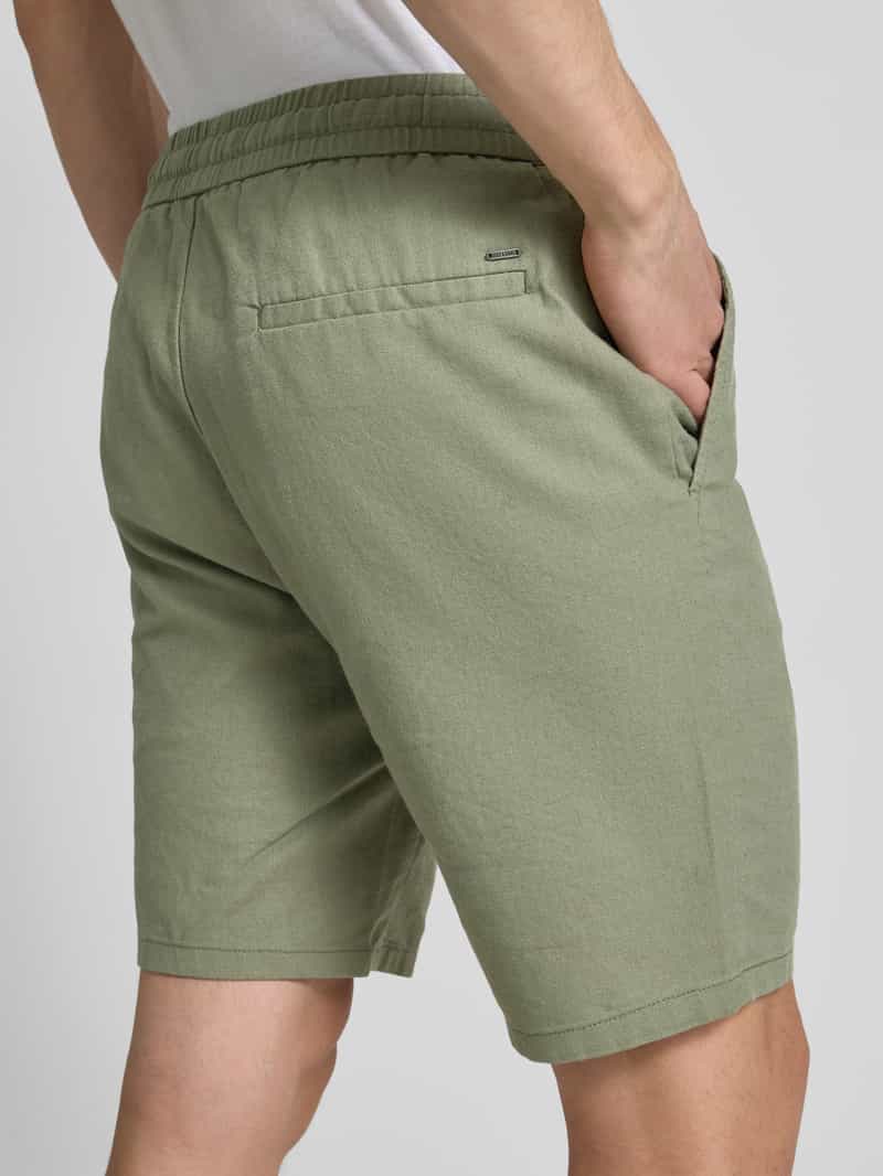 Only & Sons Korte broek van een mix van katoen en linnen model 'LINUS'