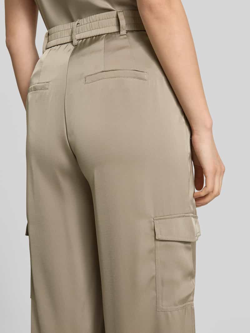 Betty Barclay Wide leg cargobroek met riemlussen