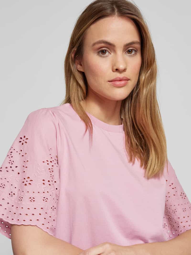 YAS T-shirt met ajourpatroon model ' LEX'