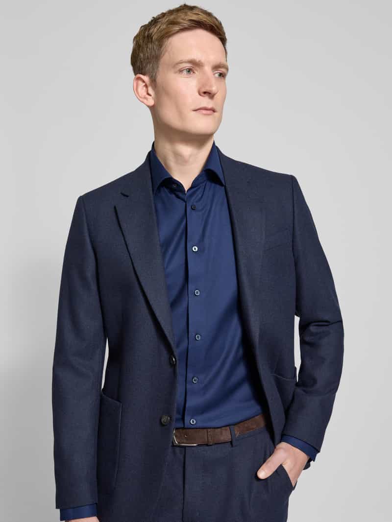 Eterna Regular fit zakelijk overhemd met kentkraag
