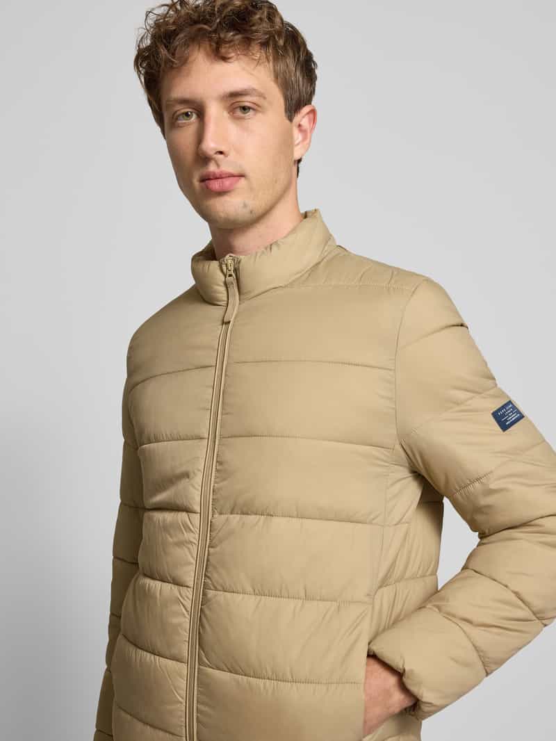 Pepe Jeans Regular fit gewatteerd jack met opstaande kraag