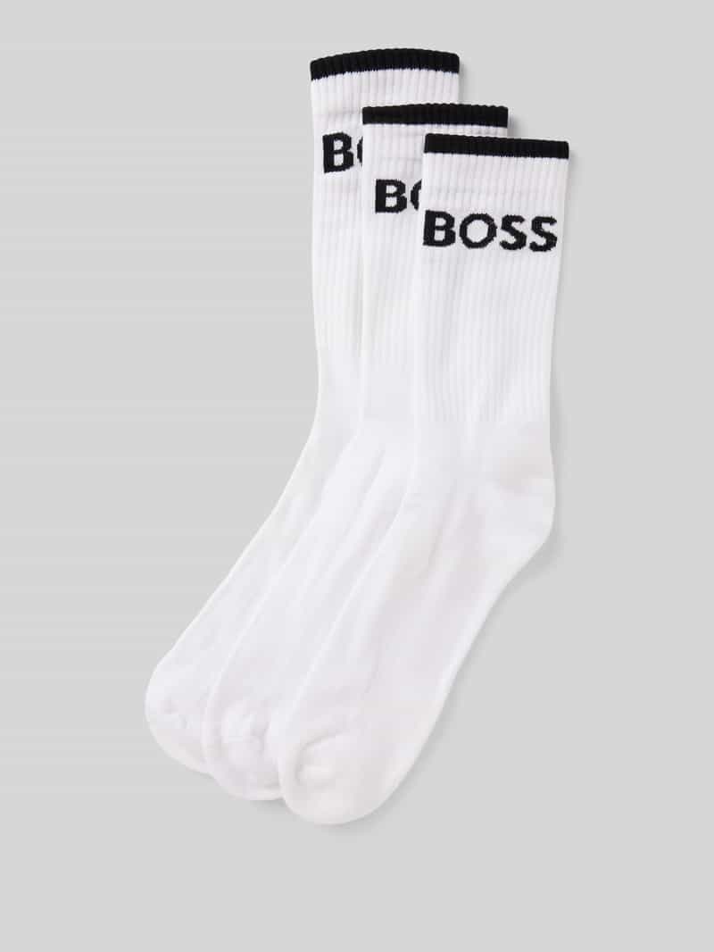 Boss Sokken met labelstitching in een set van 6 paar